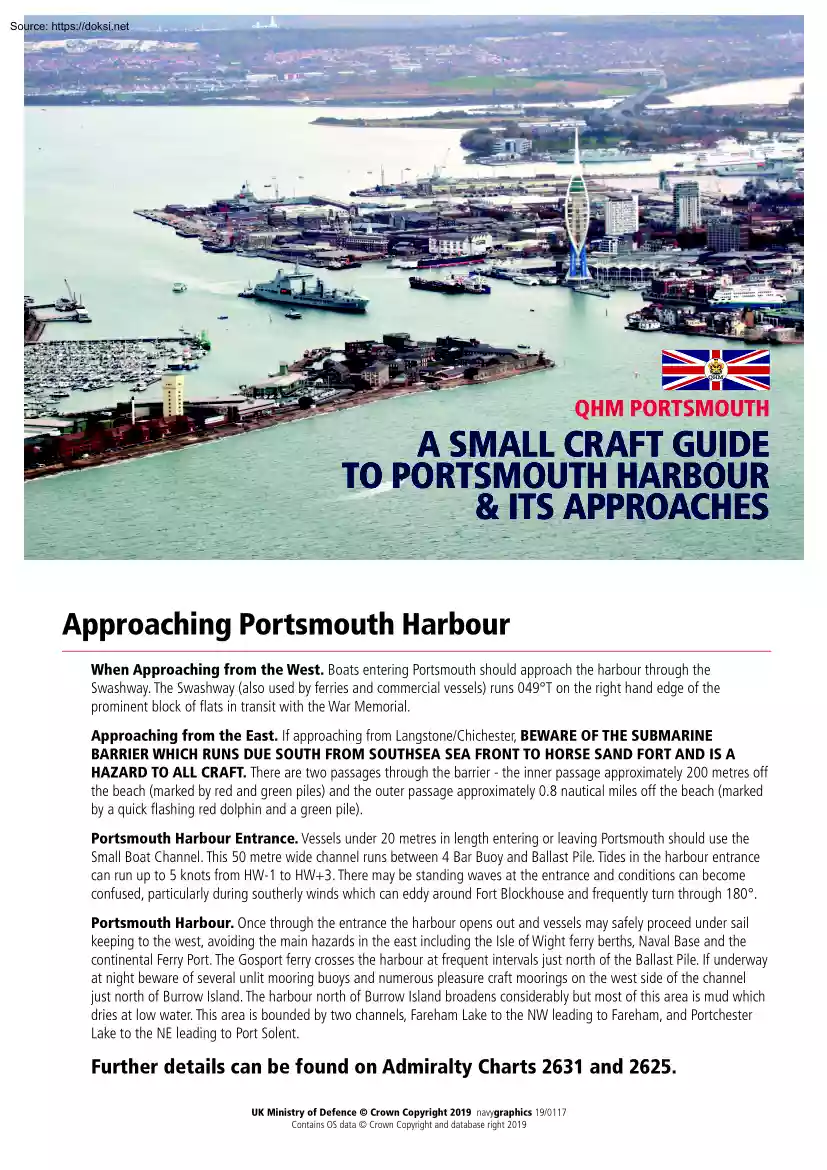 A Small Craft Guide to Portsmouth Harbour and Its Approaches