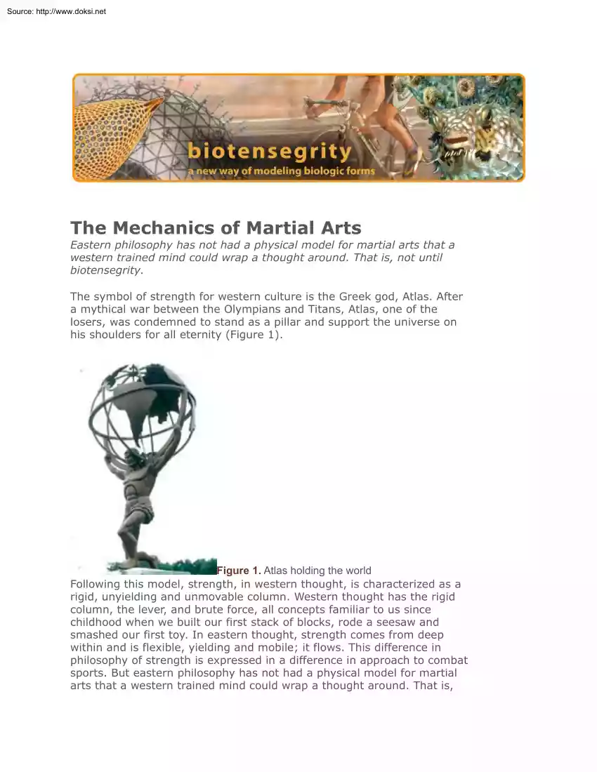 The Mechanics of Martial Arts