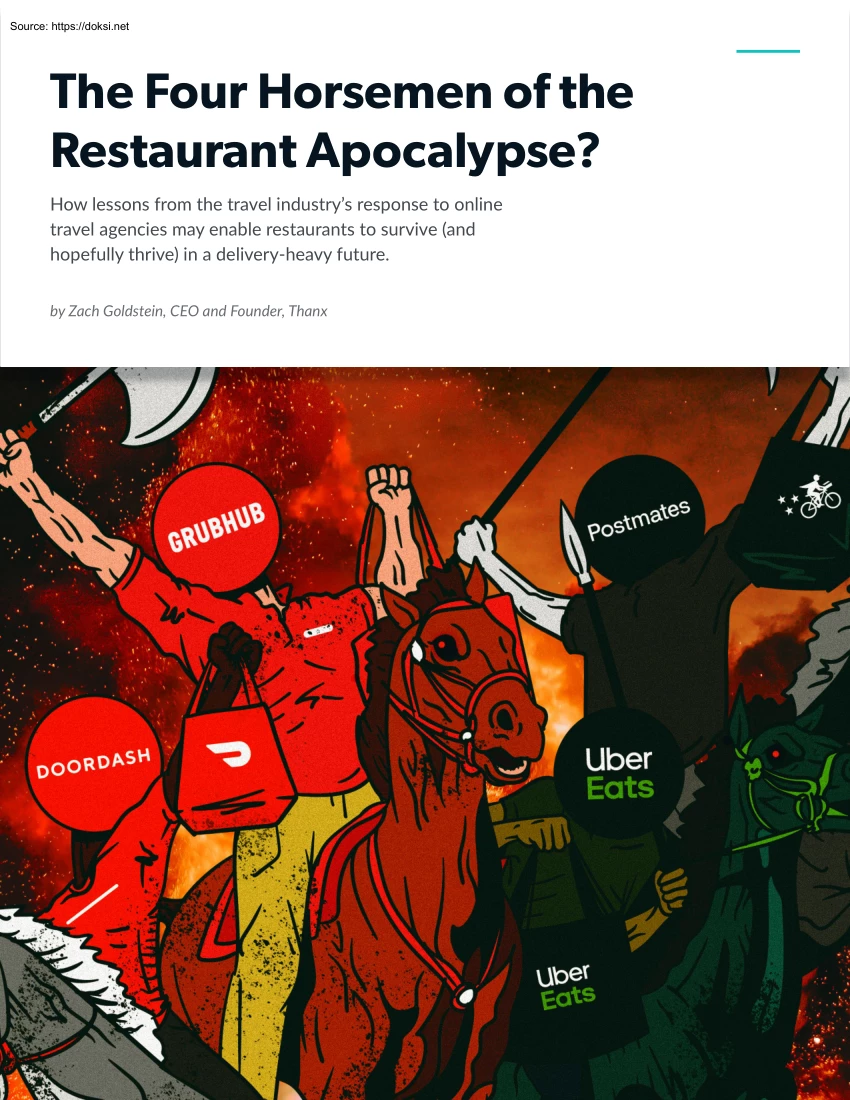 Zach Goldstein - The Four Horsemen of the Restaurant Apocalypse