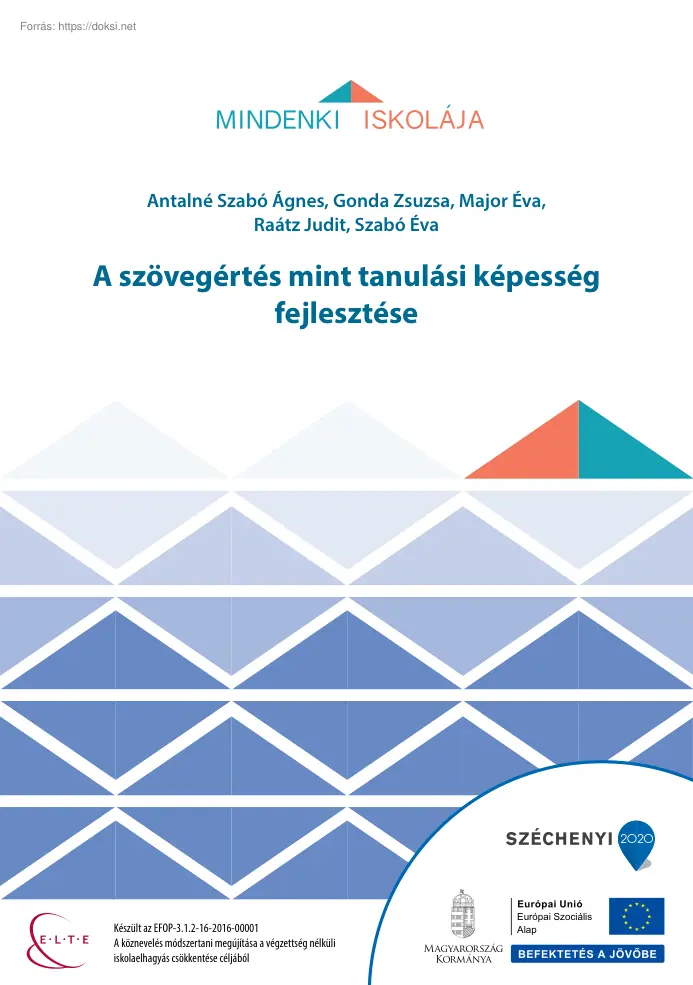 A szövegértés mint tanulási képesség fejlesztése