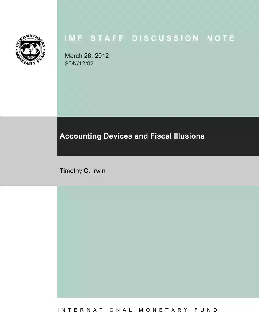 Timothy C. Irwin - Accounting Devices and Fiscal Illusions