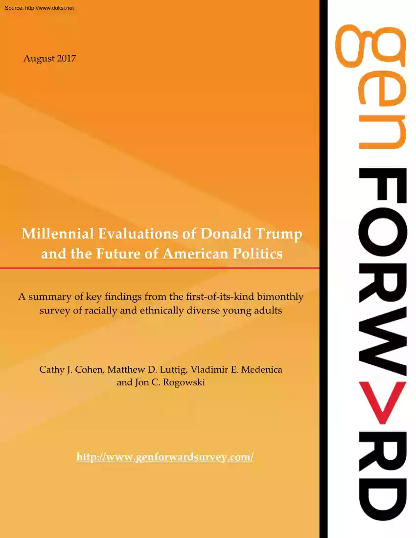 Cohen-Luttig-Medenica - Millennial Evaluations of Donald Trump and the Future of American Politics
