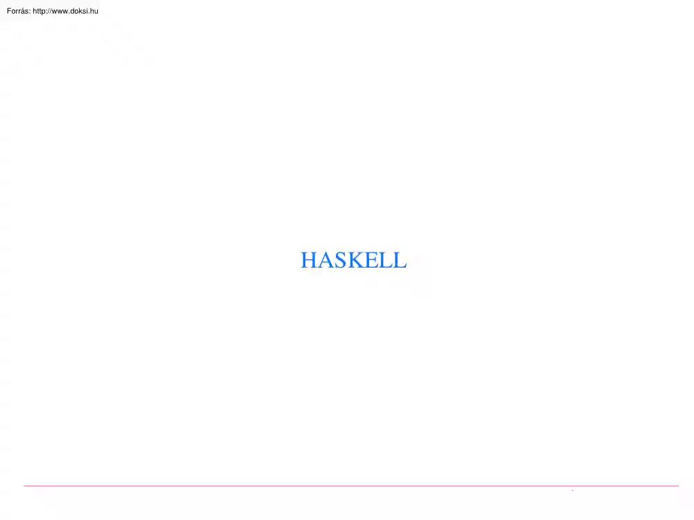 Hanák Dávid - Haskell programozás
