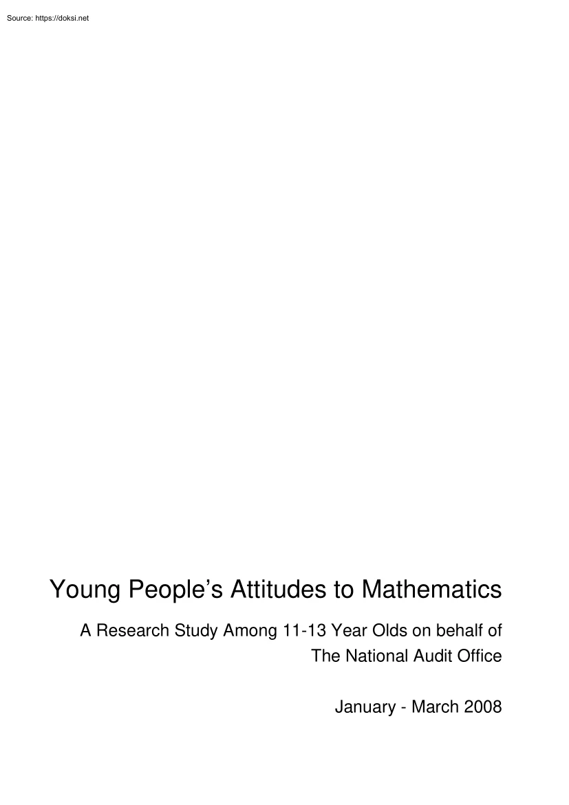 Adél Várnai - Young Peoples Attitudes to Mathematics