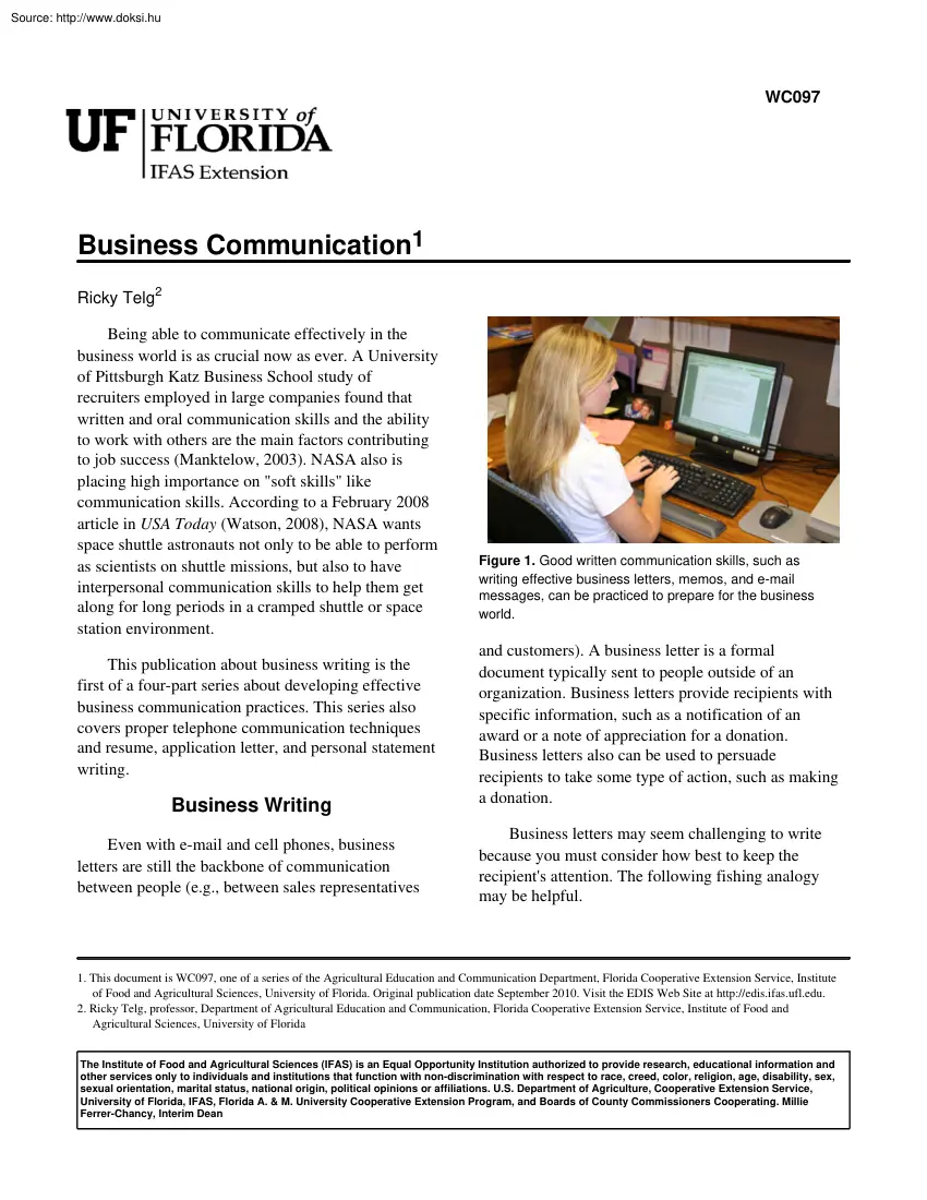 Ricky Telg - Business Communication