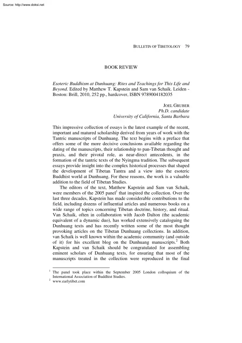 Bulletin of Tibetology, Book Review