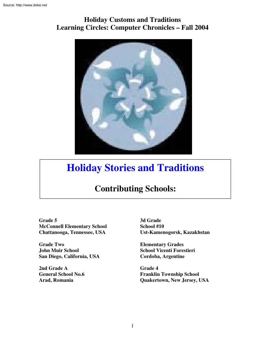 Holiday Stories and Traditions