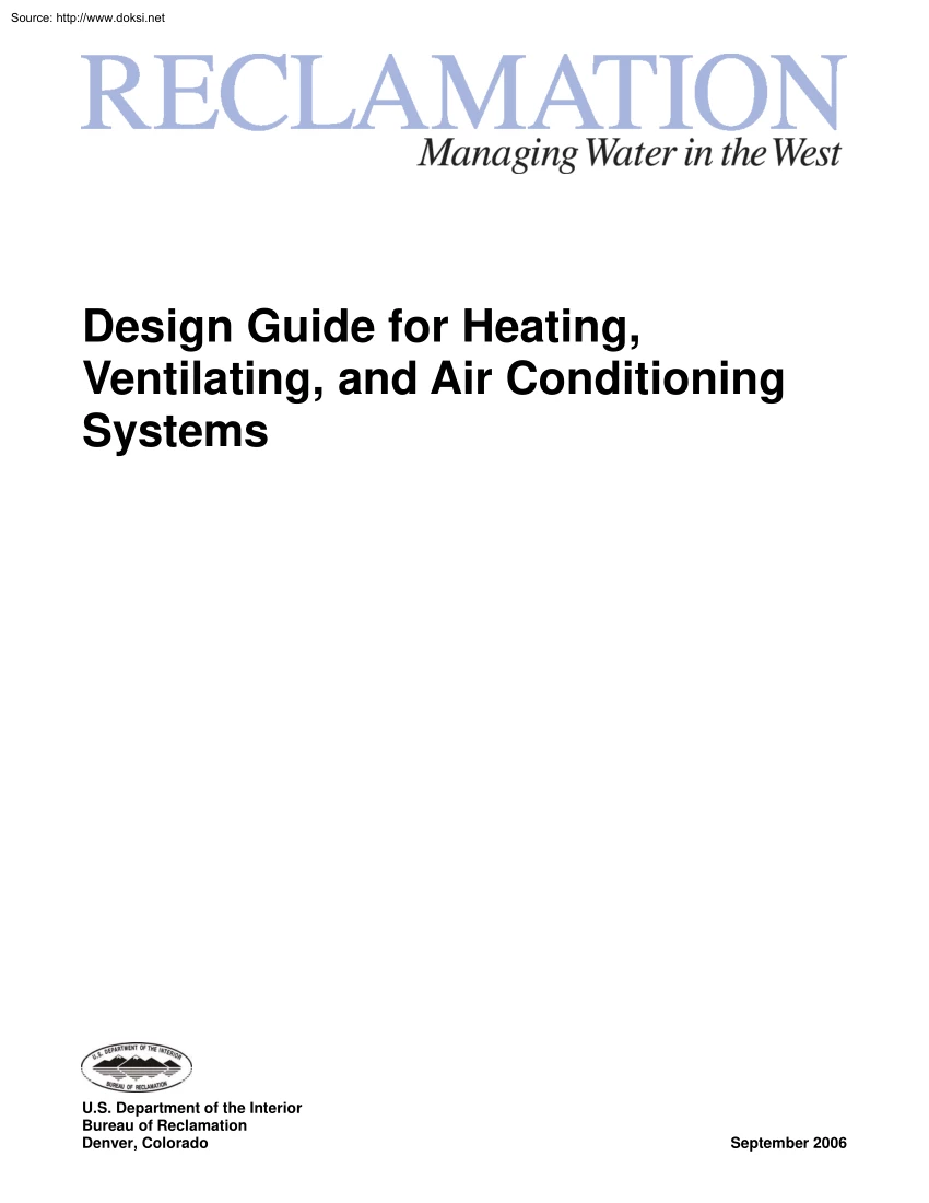 Design Guide for Heating, Ventilating, and Air Conditioning Systems