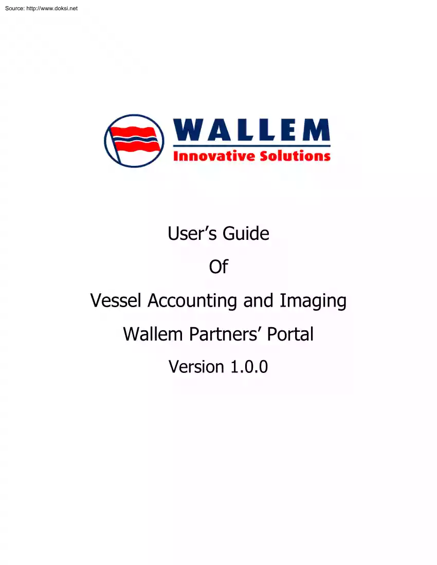Users Guide Of Vessel Accounting and Imaging Wallem Partners Portal