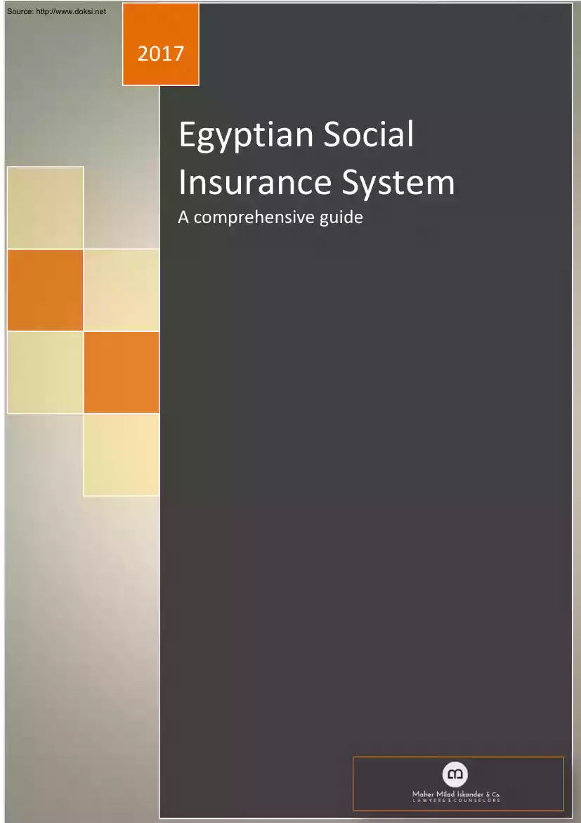 Egyptian Social Insurance System, A Comprehensive Guide