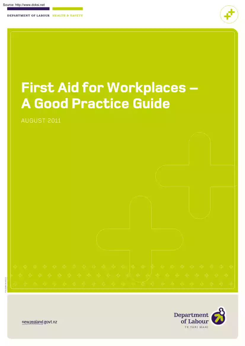 First Aid for Workplaces, A Good Practice Guide