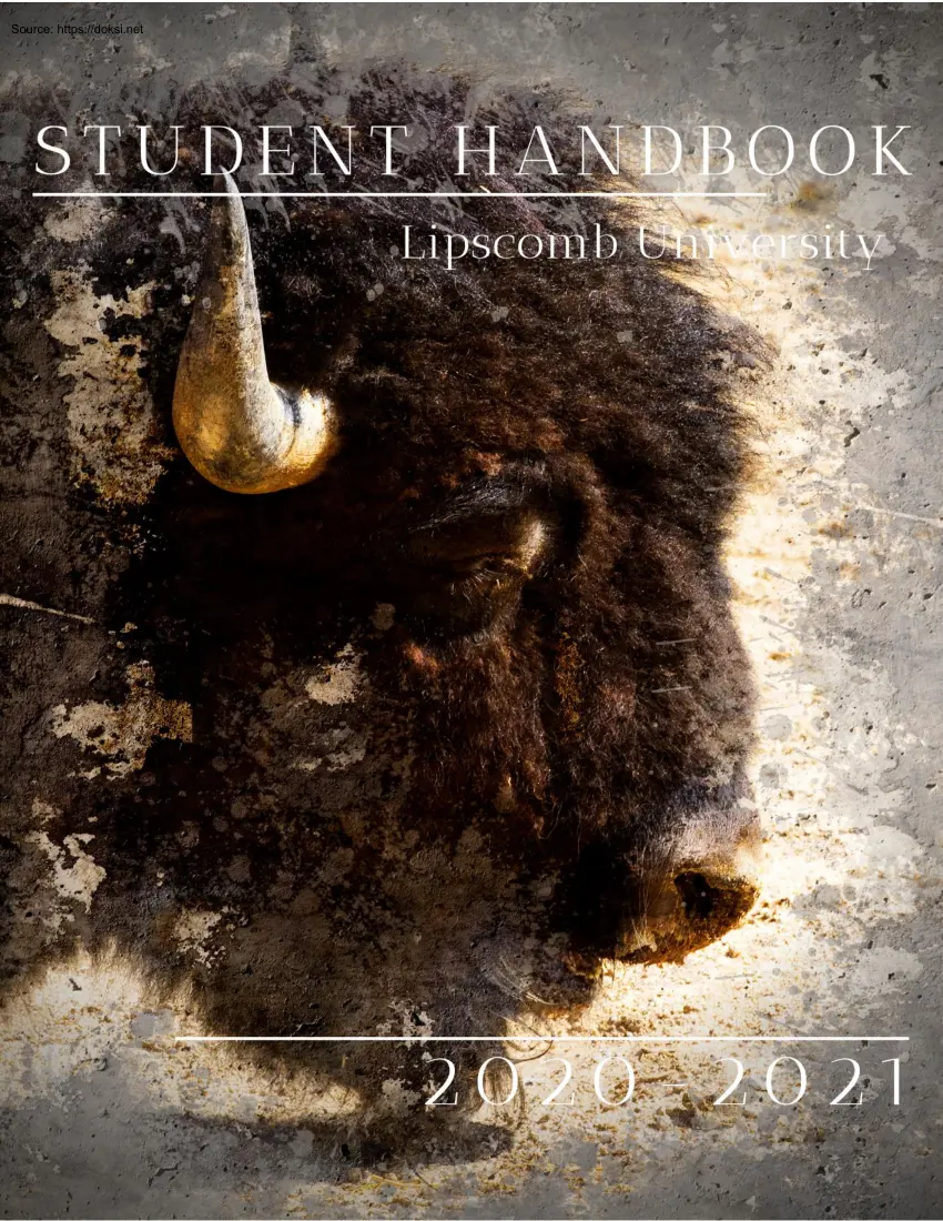 Lipscomb University, Student Handbook