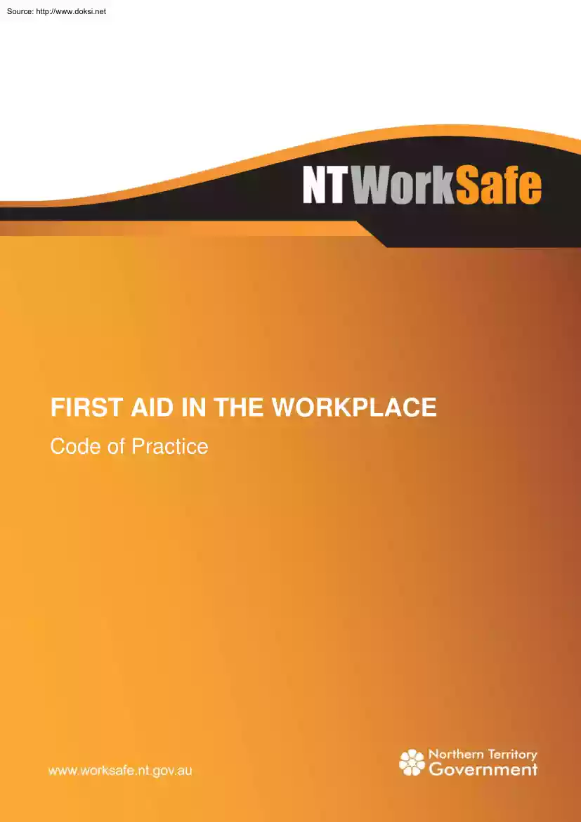 First aid in the workplace, code of practice