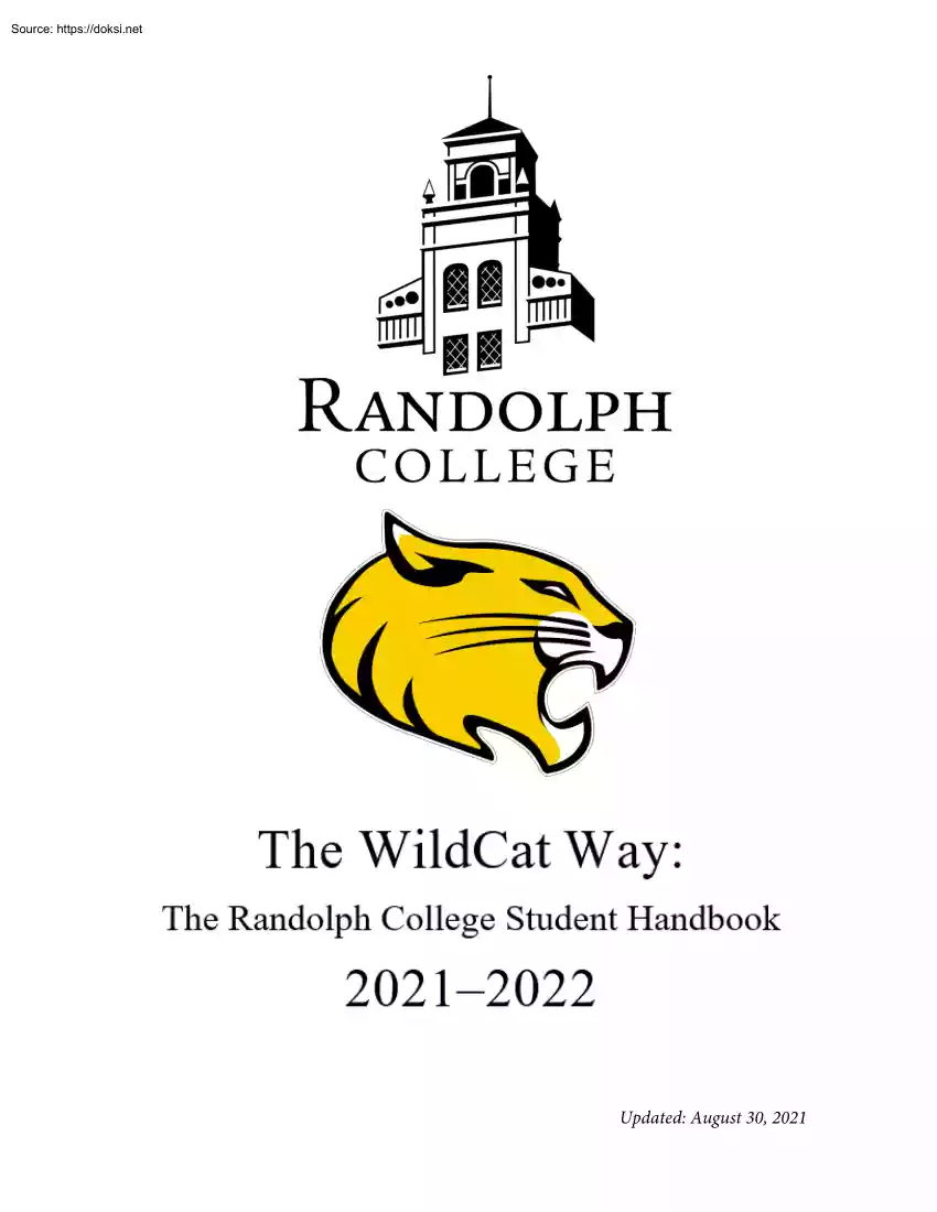 The Randolph College Student Handbook