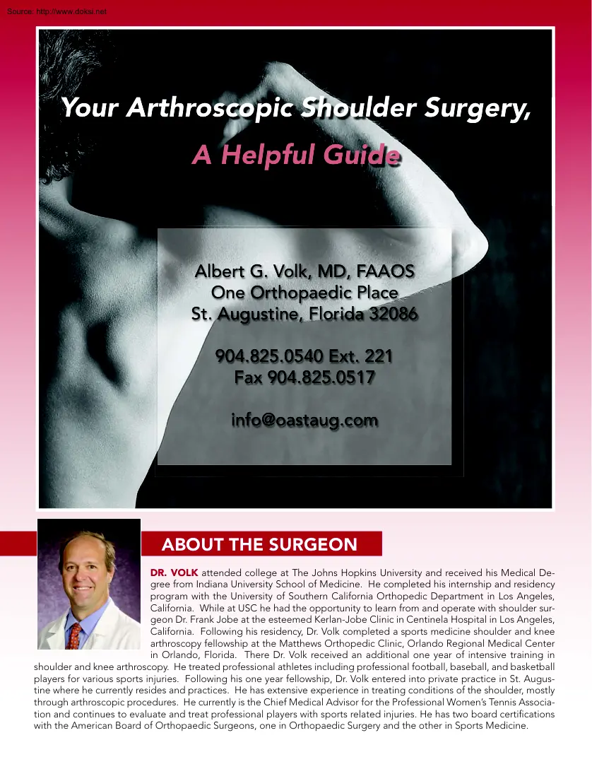 Your Arthroscopic Shoulder Surgery, A Helpful Guide