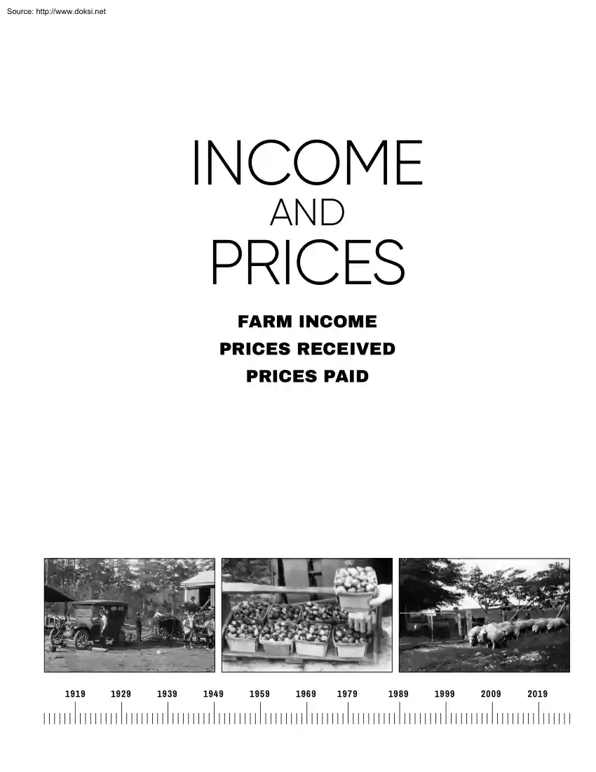 Income and Prices, Farm Income, Prices Received, Prices Paid
