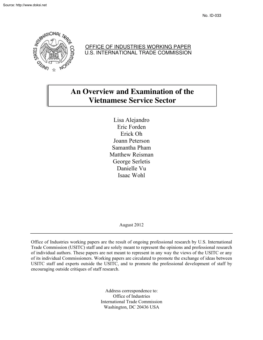 Alejandro-Forden-Oh - An Overview and Examination of the Vietnamese Service Sector