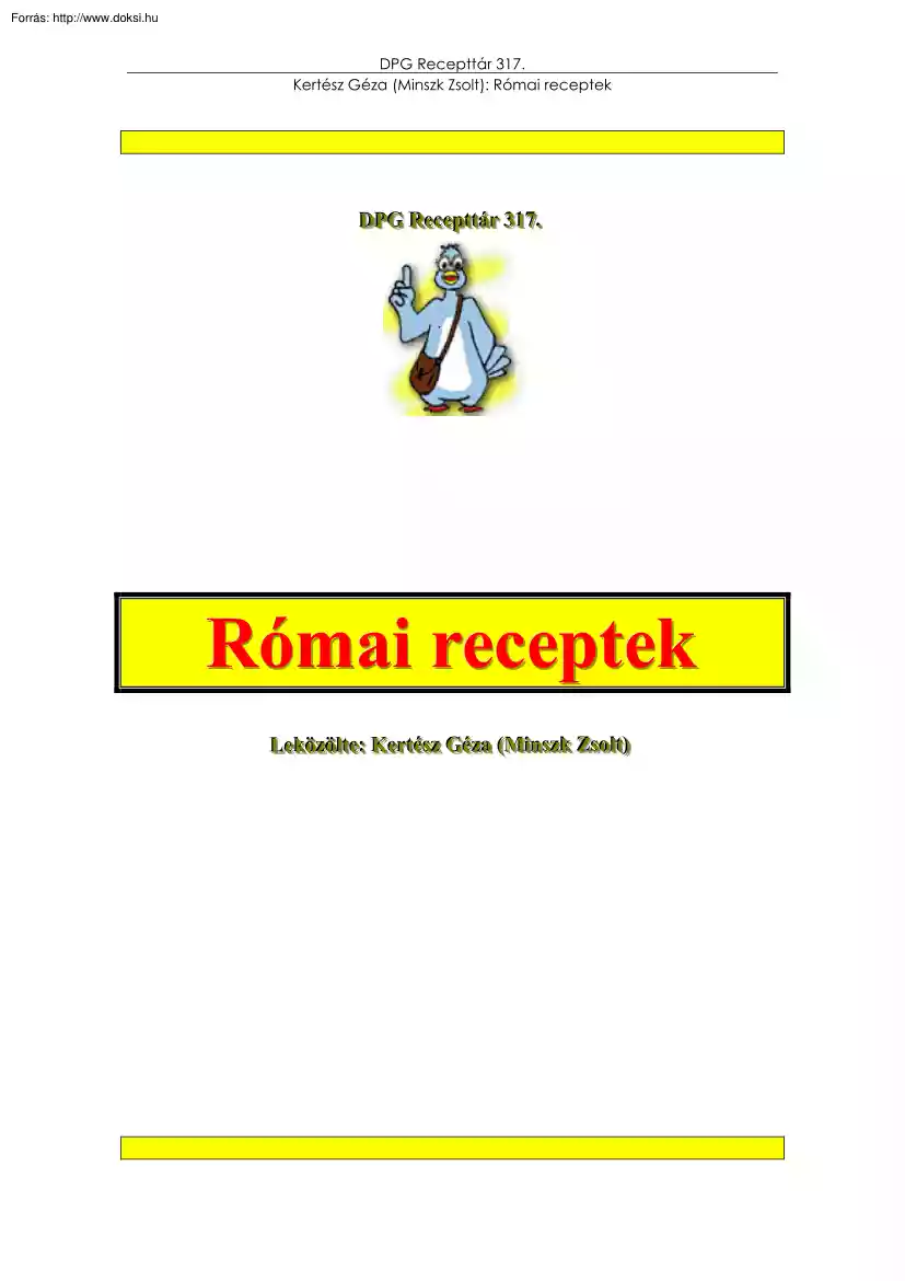 Római receptek