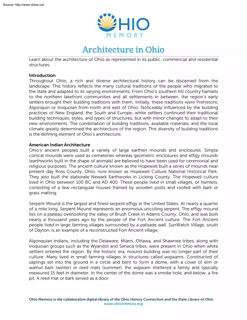 Architecture in Ohio