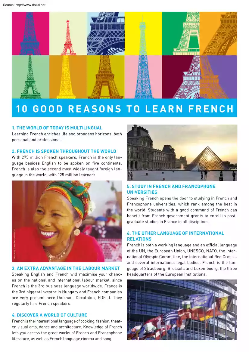 10 Good Reasons to Learn French