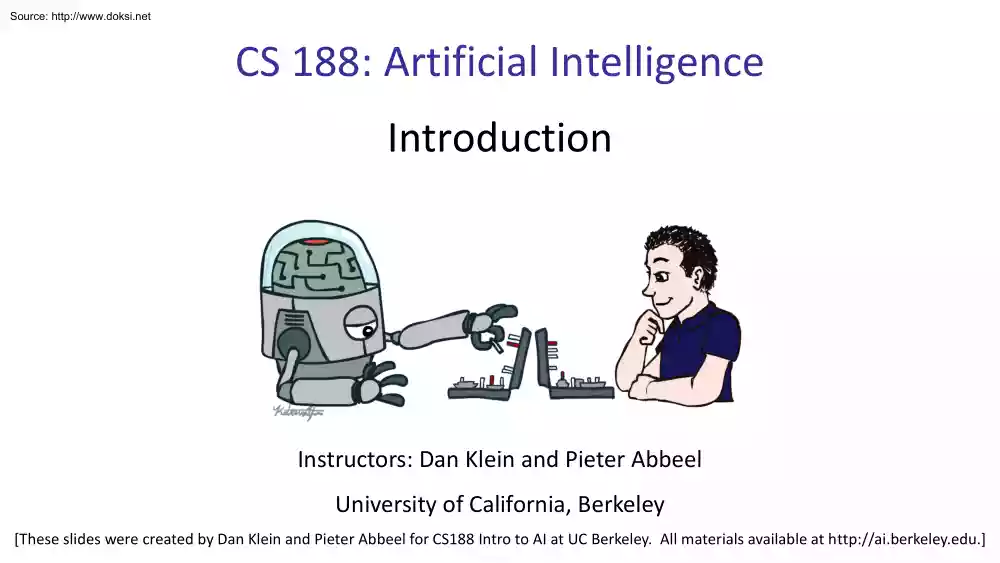Klein-Abbeel - Artificial Intelligence, CS 188