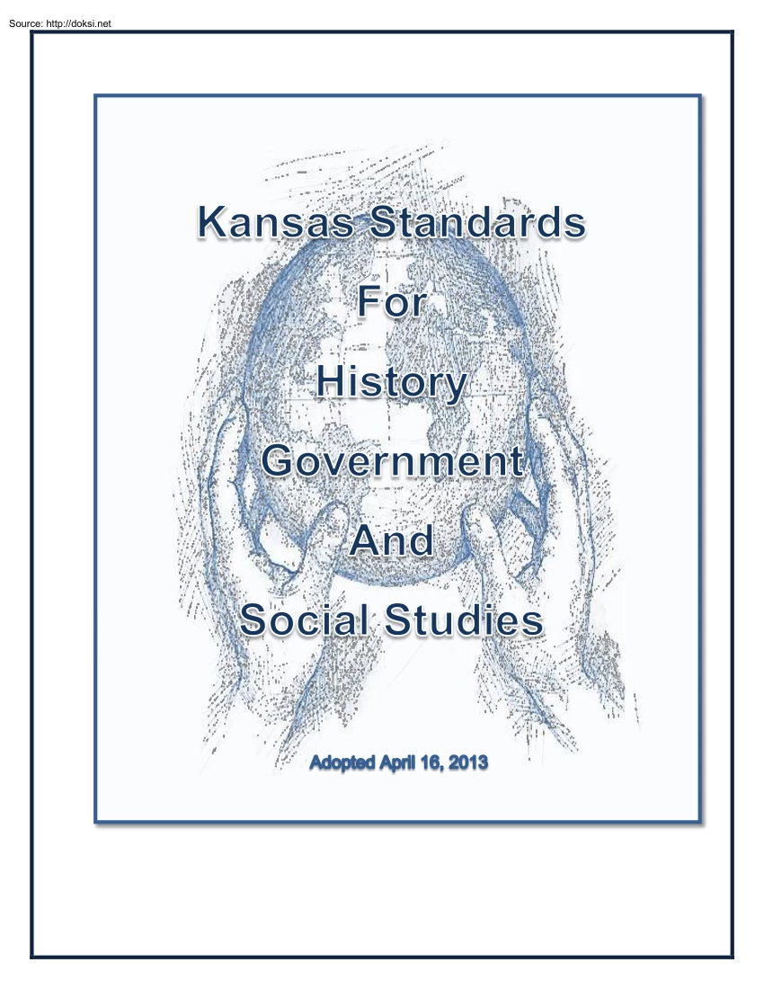 Kansas Standars for History Government and Social Studies