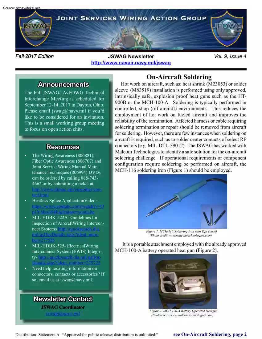 On Aircraft Soldering