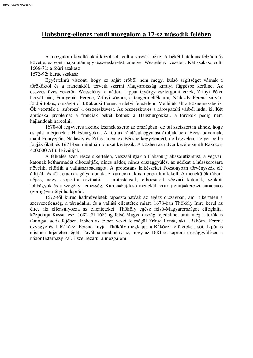 Habsburg ellenes mozgalom