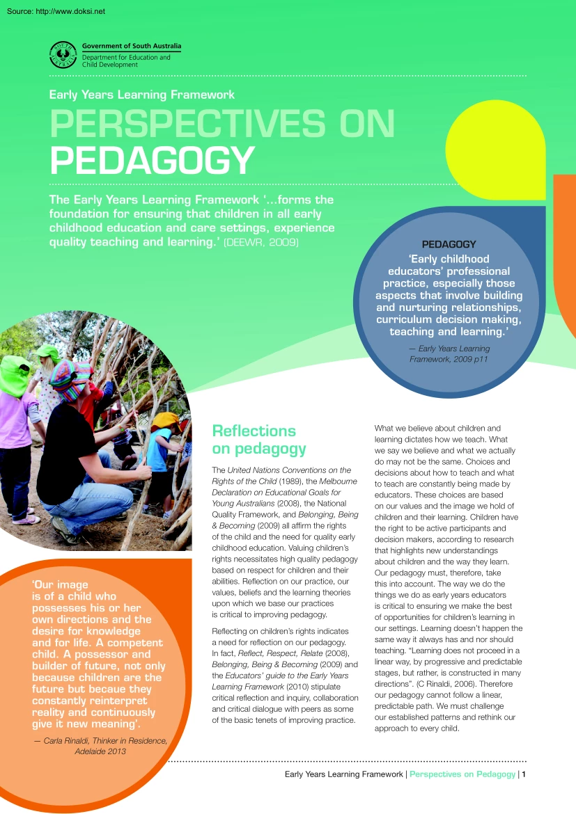 Perspectives on Pedagogy