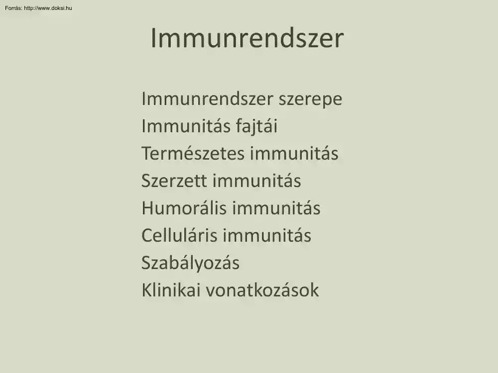 A vér élettana, Immunológia