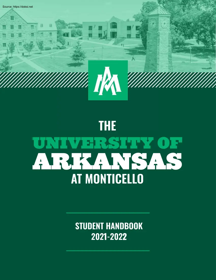 The University of Arkansas at Monticello, Student Handbook