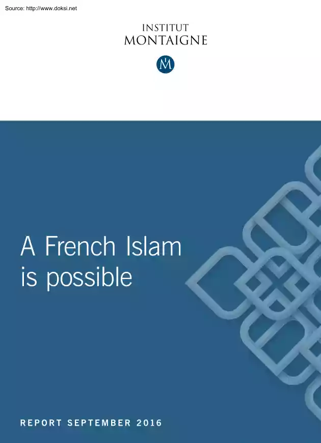 A French Islam is Possible
