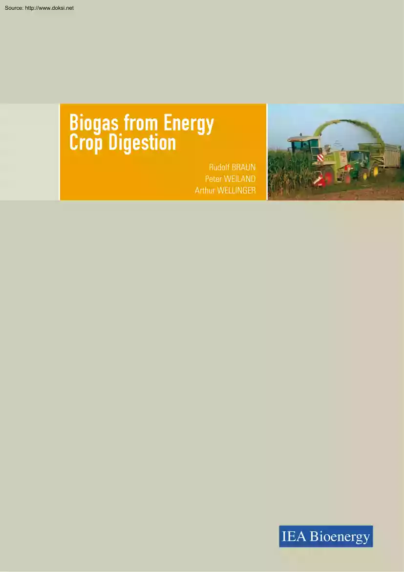 Biogas from Energy Crop Digestion