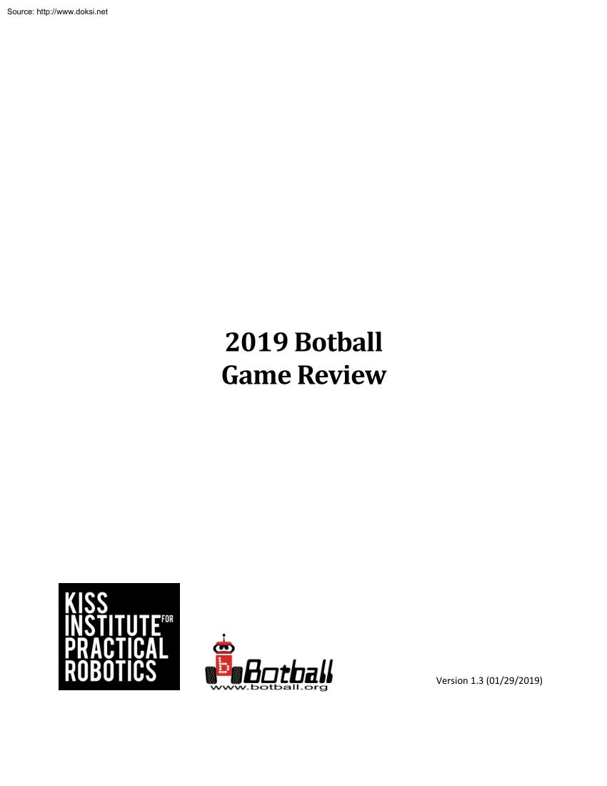 2019 Botball Game Review