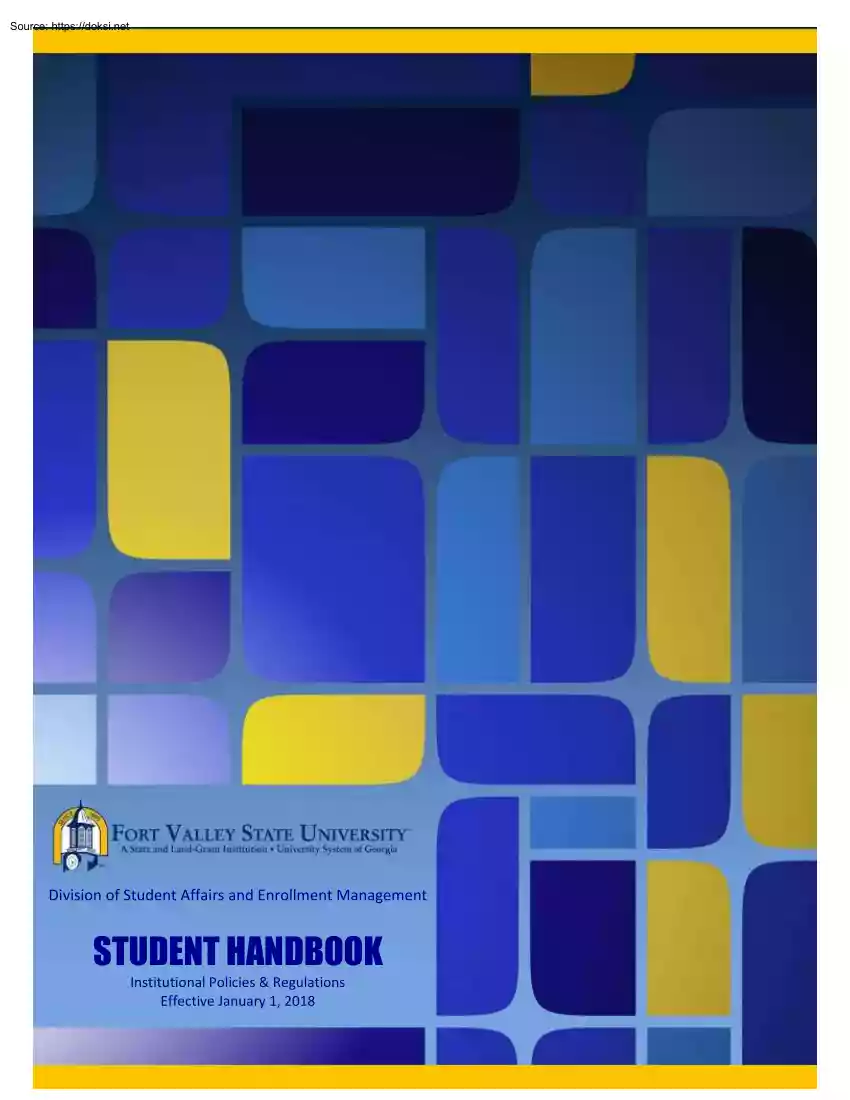 Fort Valley State University, Student Handbook