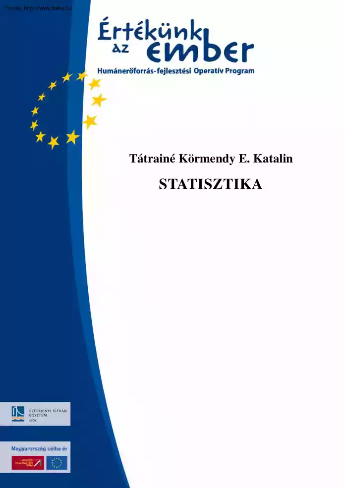 Tátrainé Körmendy E. Katalin - Statisztika