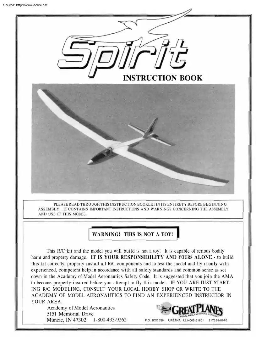 Spirit Instruction Book