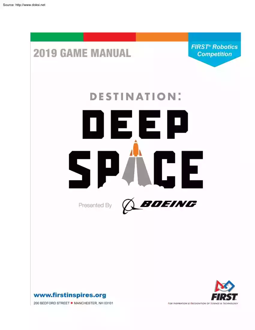 2019 Game Manual, Deep Space