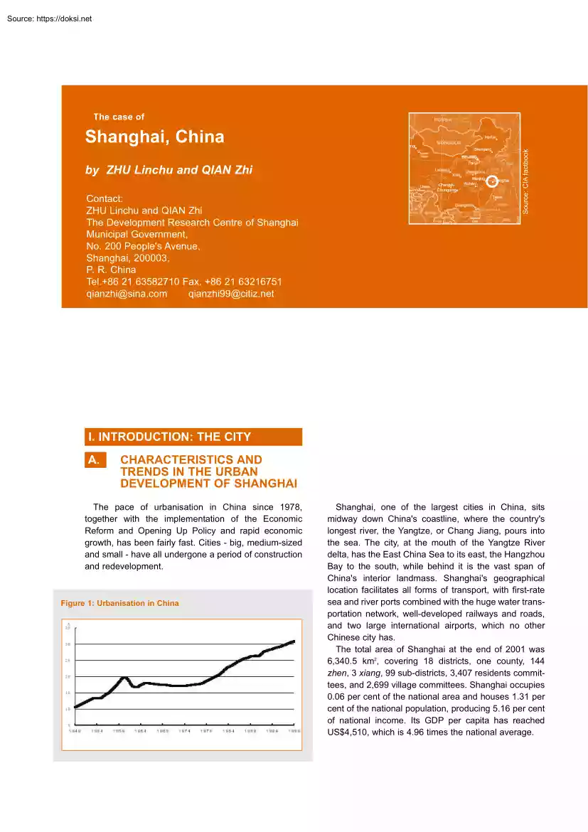 Linchu-Zhi - The Case of Shangai, China