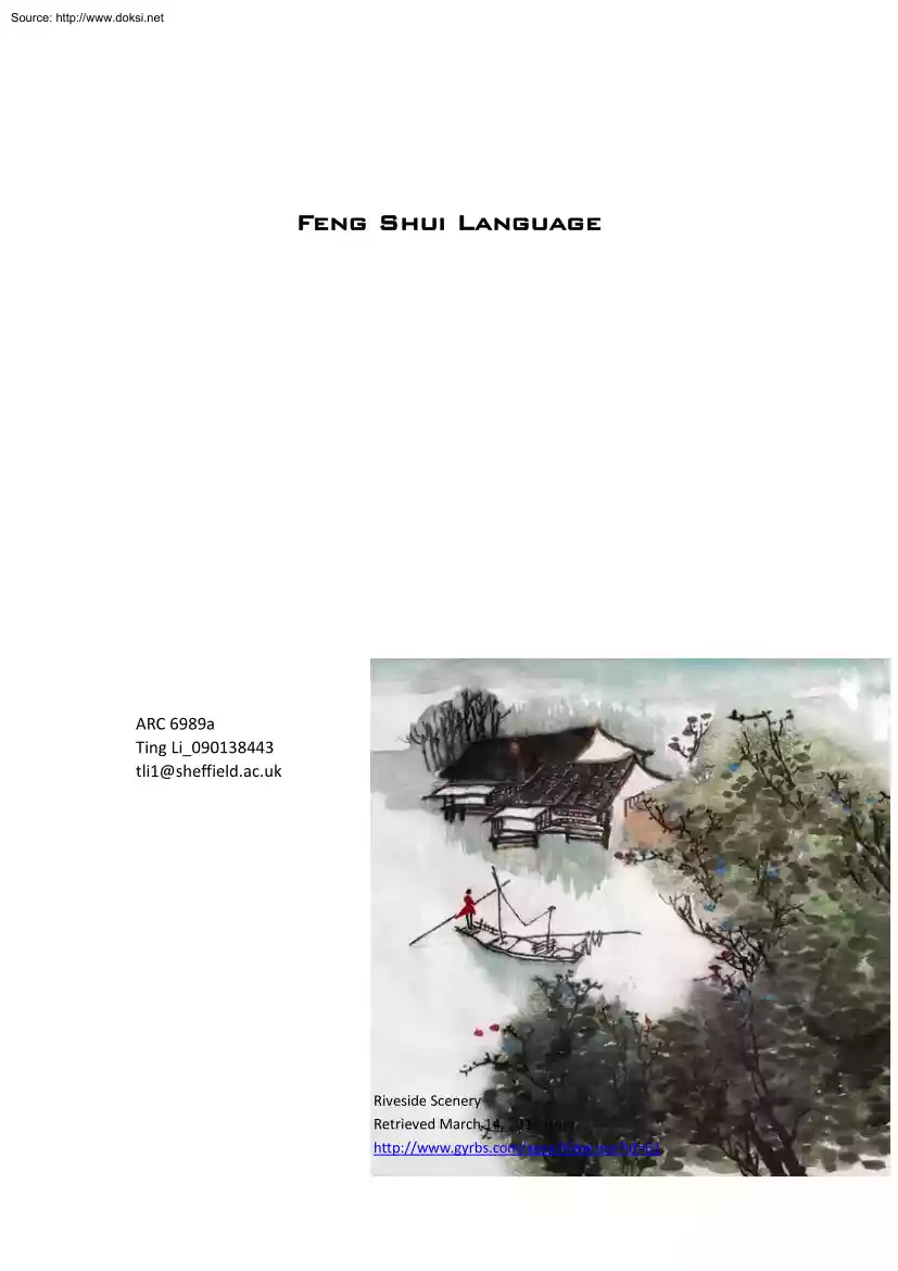 Feng Shui Language