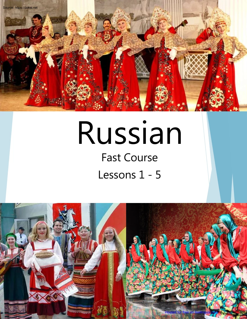 Russian Fast Course, Lessons 1-5