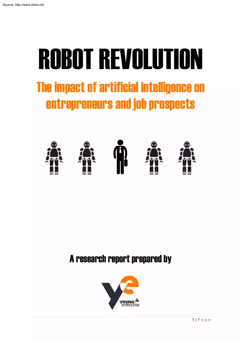 The Impact of Artificial Intelligence on Entrepreneurs and Job Prospects, Robot Revolution