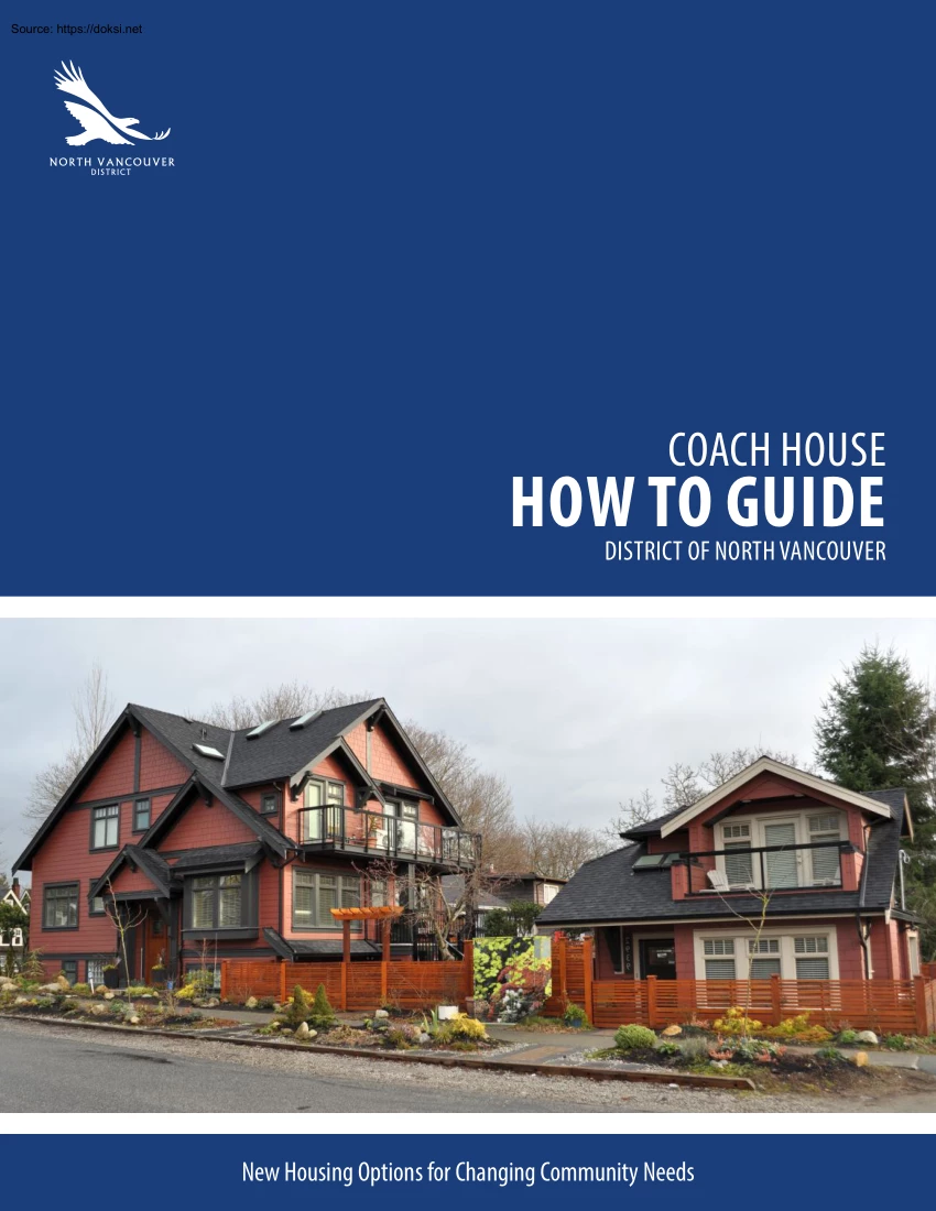 District of North Vancouver, Coach House, How to Guide