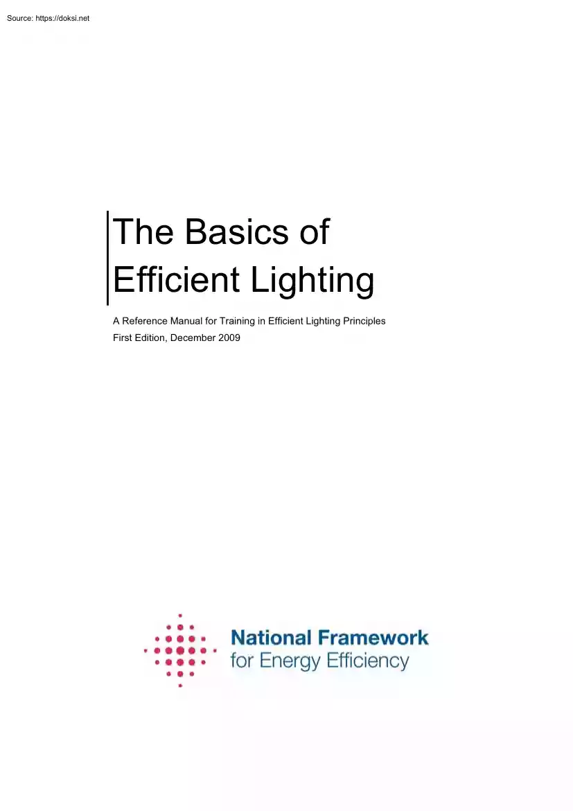 The Basics of Efficient Lighting