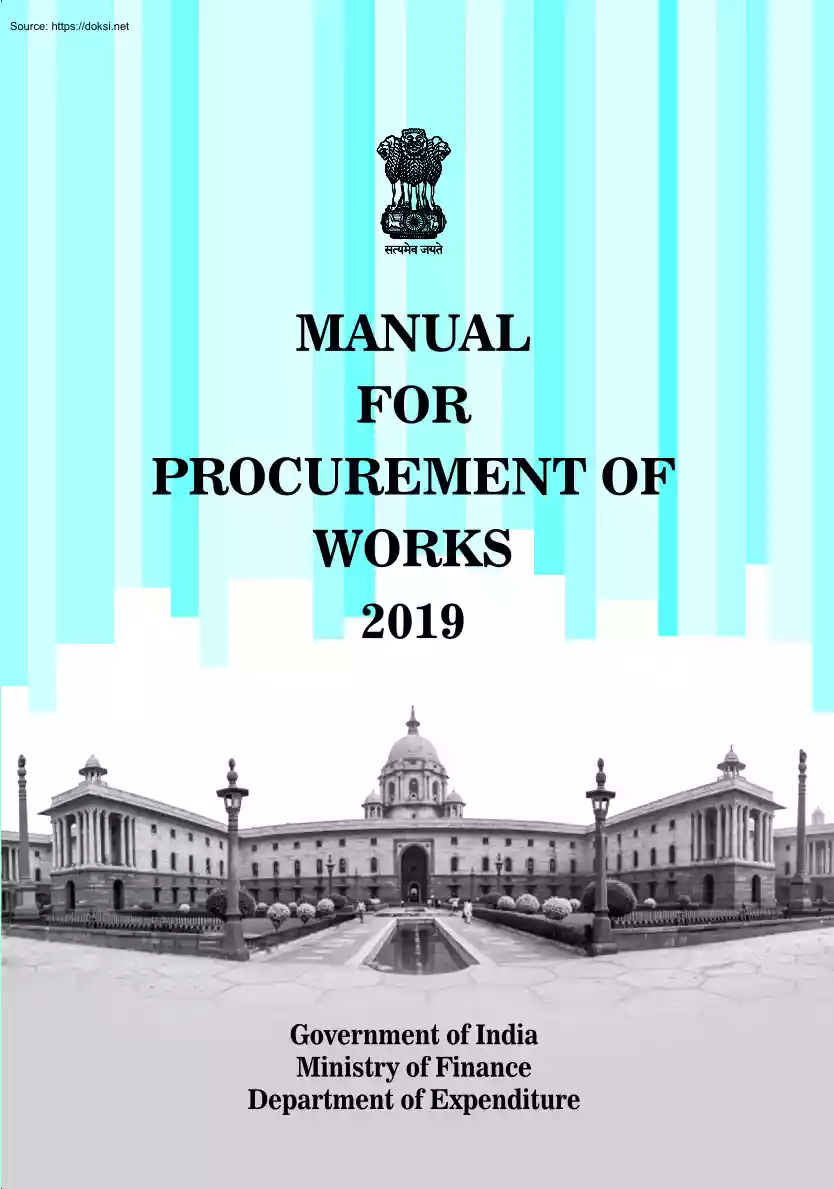 Manual for Procurement of Works
