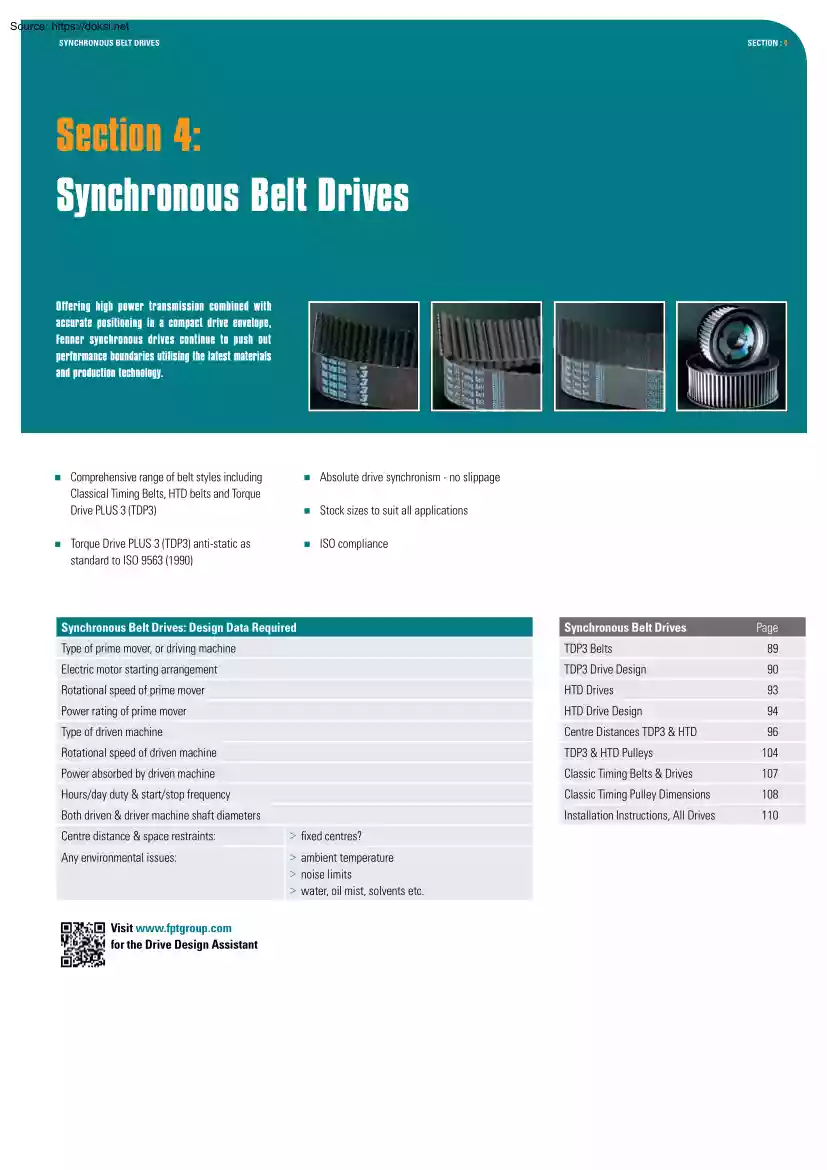Synchronous Belt Drives