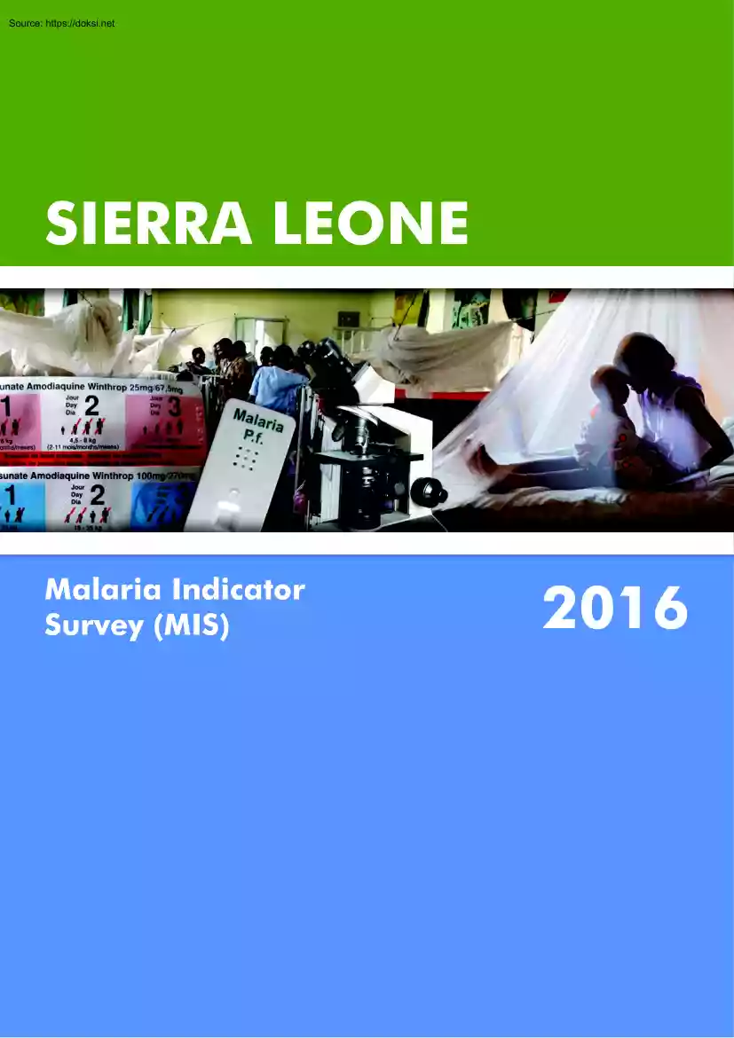 Malaria Indicator Survey, Sierra Leone