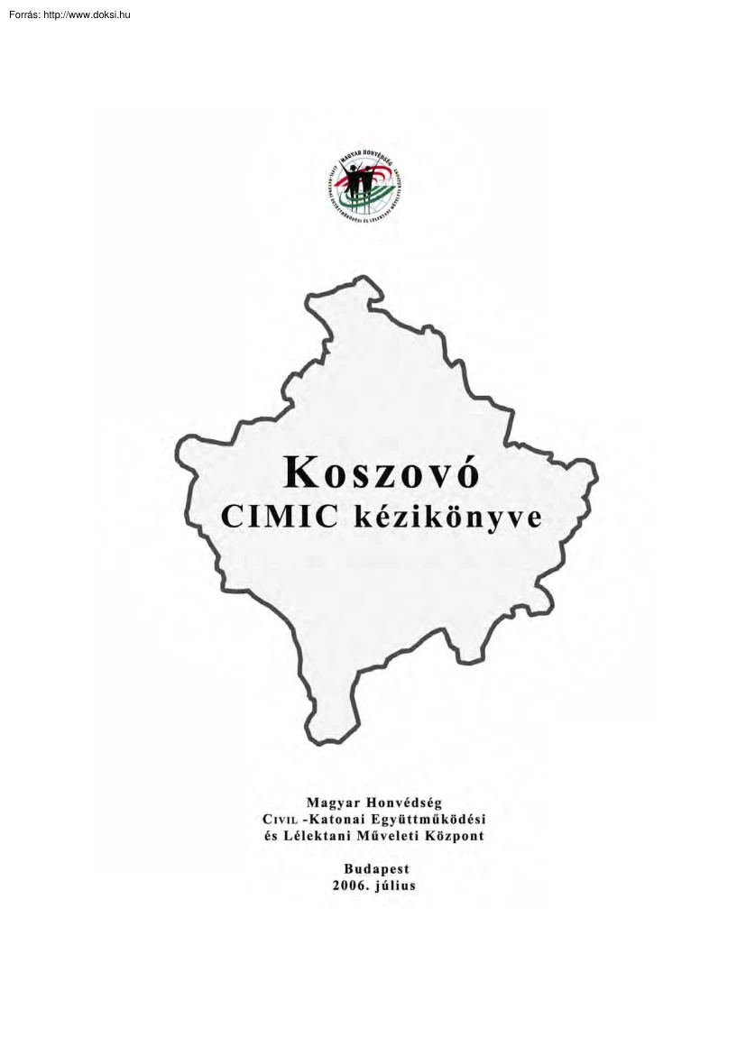 Koszovó - Cimic kézikönyve