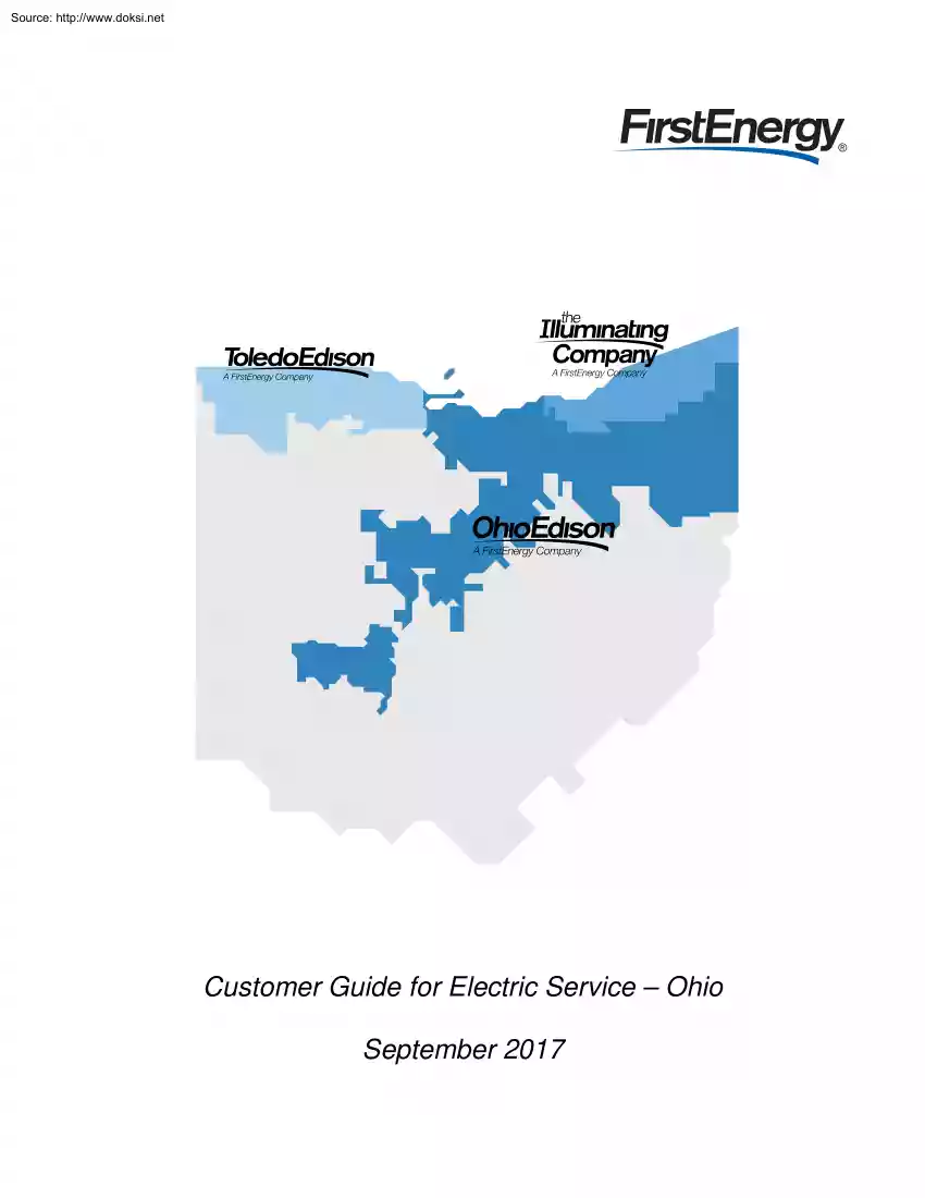 Customer Guide for Electric Service, Ohio