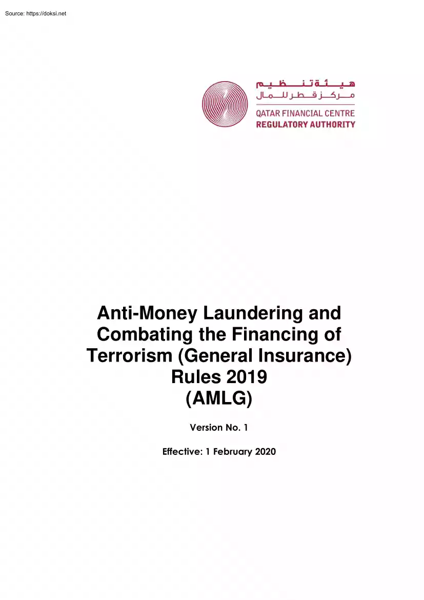 Anti-Money Laundering and Combating the Financing of Terrorism